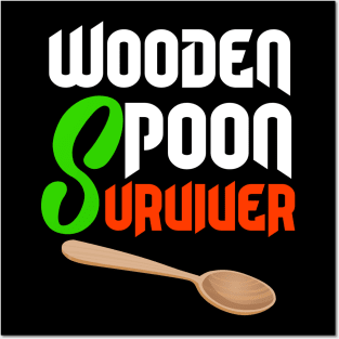 wooden spoon survivor Italian kitchen funny sarcastic Posters and Art